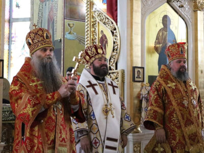 Преосвященнейший епископ Савва принял участие в торжествах посвященных празднованию Собора новомучеников и исповедников Белгородских в г. Строитель