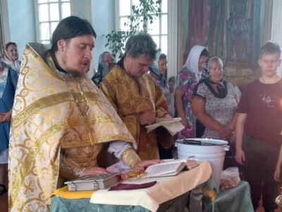 Молебен перед началом учебного года в селе Иловка