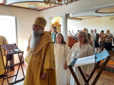 Епископ Савва совершил иноческий постриг и Божественную Литургию в Николо-Тихвинском женском монастыре поселка Пятницкое