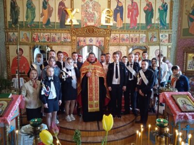 Молебен для учащихся перед экзаменами отслужили в Свято-Ильинском храме села Красное