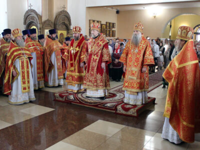 Епископ Савва принял участие в торжествах посвященных празднованию Собора новомучеников и исповедников Белгородских в городе Строитель