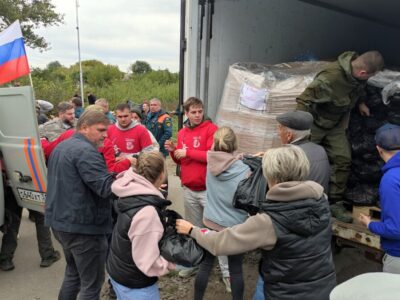 Волонтёрами движения «Православные добровольцы» были доставлены 10 тонн гуманитарной помощи в пункт пропуска Логачевка Валуйского городского округа