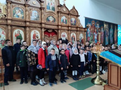 В храме Благовещения Пресвятой Богородицы состоялась встреча настоятеля с учащимися МБОУ «Советская СОШ»