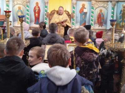В храме святителя Димитрия Ростовского села Никитовка прошел молебен для учащихся местной школы
