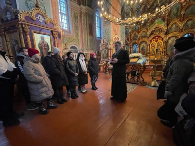 В храме Александра Невского города Алексеевка прошел открытый урок для учащихся МБОУ «СОШ №7» города Алексеевка