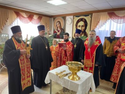 В среду Светлой Седмицы епископ Савва с архипастырским визитом посетил МБСУСОССЗН «Красненский дом милосердия»