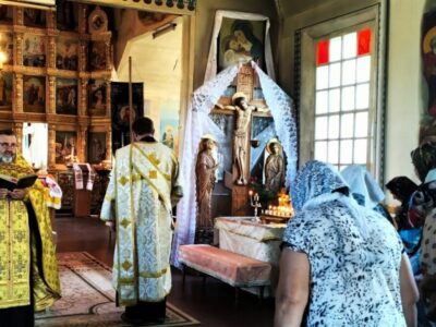 Получатели социальных услуг МБСУСОССЗН «Красненский дом милосердия» посетили Божественную Литургию в храме Рождества Христова села Горки
