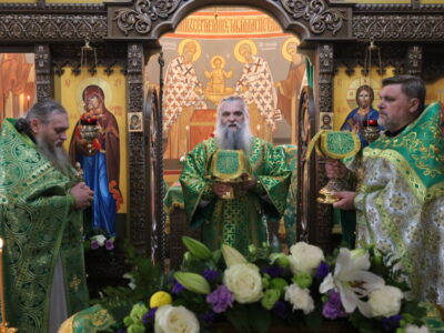 Преосвященнейший епископ Савва совершил Божественную Литургию в храме преподобного Сергия Радонежского села Агошевка