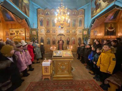 Учащиеся и учителя Верхососенской средней образовательной школы посетили Ильинский храм