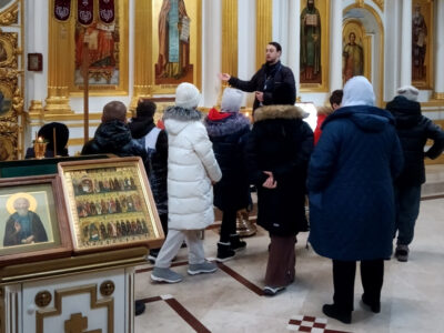 Храм преподобного Сергия Радонежского в селе Белая Вежа посетили учащиеся начальных классов ЧОУ СОШ «Белогорский класс»