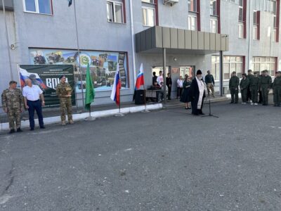 Благочинный Алексеевского округа принял участие в торжественном открытии очередной смены Центра развития военно-спортивной подготовки и патриотического воспитания молодежи «Воин»