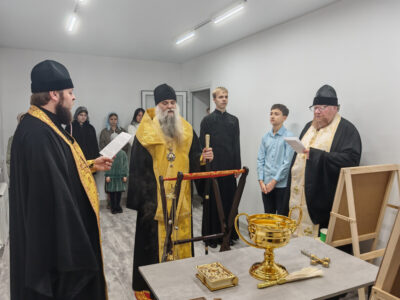 Епископ Савва совершил освящение иконописной школы при епархиальном управлении в городе Валуйки